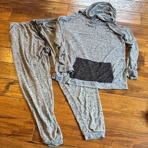 Hello Mello Cozy Gray Pajama Set